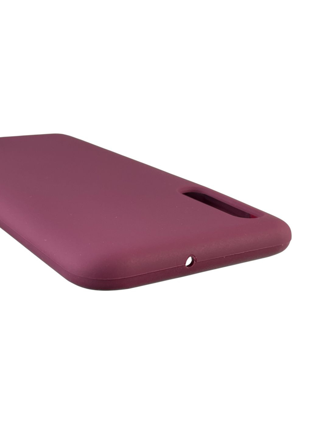 Чехол для Galaxy A50 (SM-A505F) силиконовый с микрофиброй нескользящий на самсунг а50 бордовый Samsung (366389377)