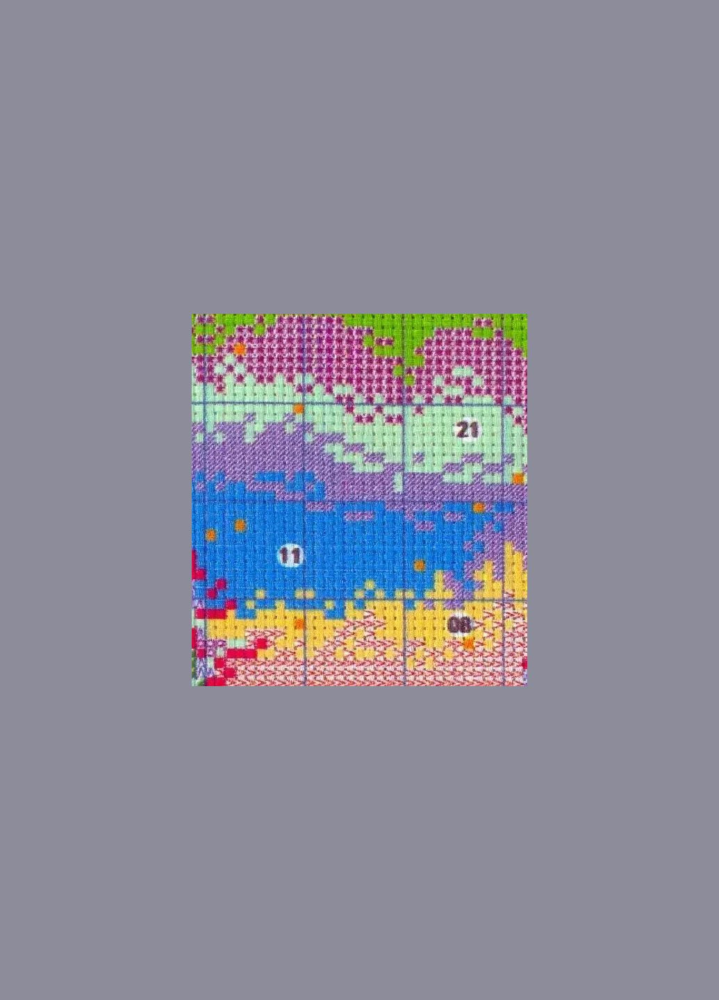 Набір для вишивання за нанесеною на канву схемою "Winter deer". AIDA 14CT printed, 53*38 см Joy Sunday (313613316)