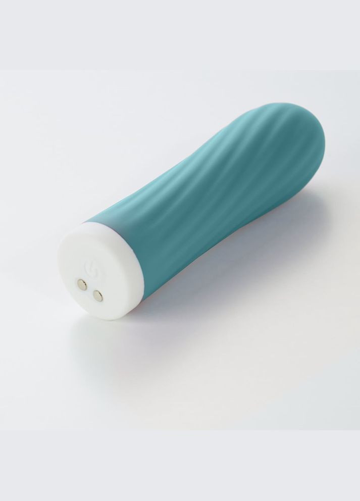 Мини-вибратор для клитора рельефный Velvet Lure, 10 режимов вибрации, голубой Sweet Em (298050614)