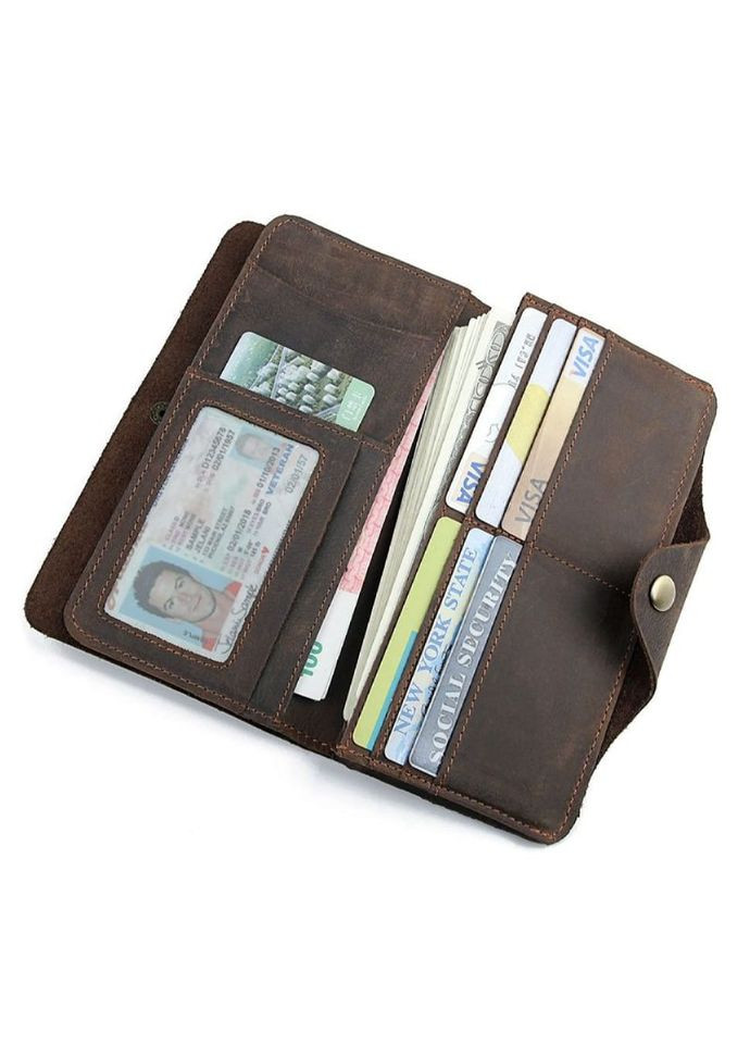 Модный кожаный портмоне JohnMcDee 8032 на кнопке John McDee (366439911)