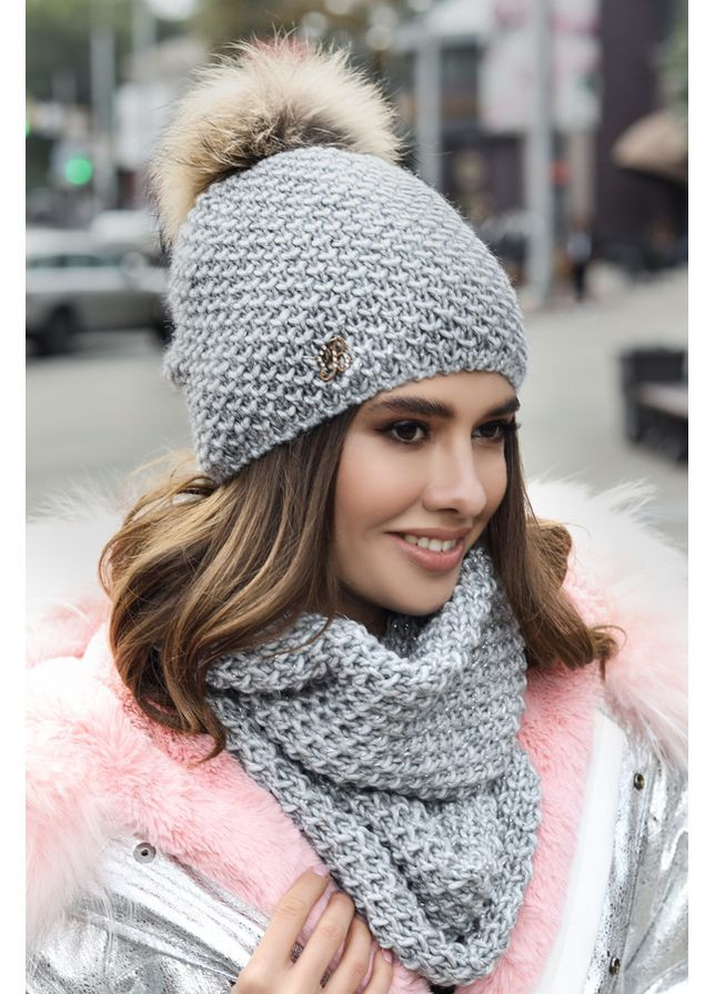 Жіночий комплект Кларк, шапка и снуд Braxton (360506663)