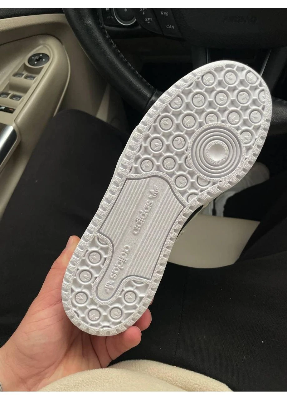 Черные демисезонные кроссовки мужские adidas forum beige black адидас форум черные No Brand