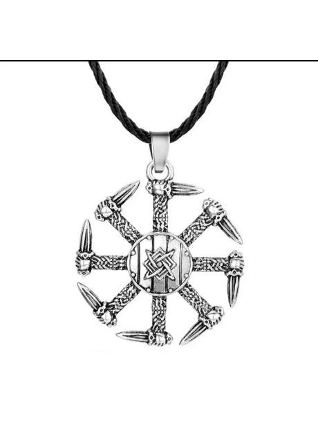 Кулон підвіска Сонцеворот Слов'янський оберіг коловрат із зіркою Русі амулет талісман символ слов'ян No Brand (339869718)