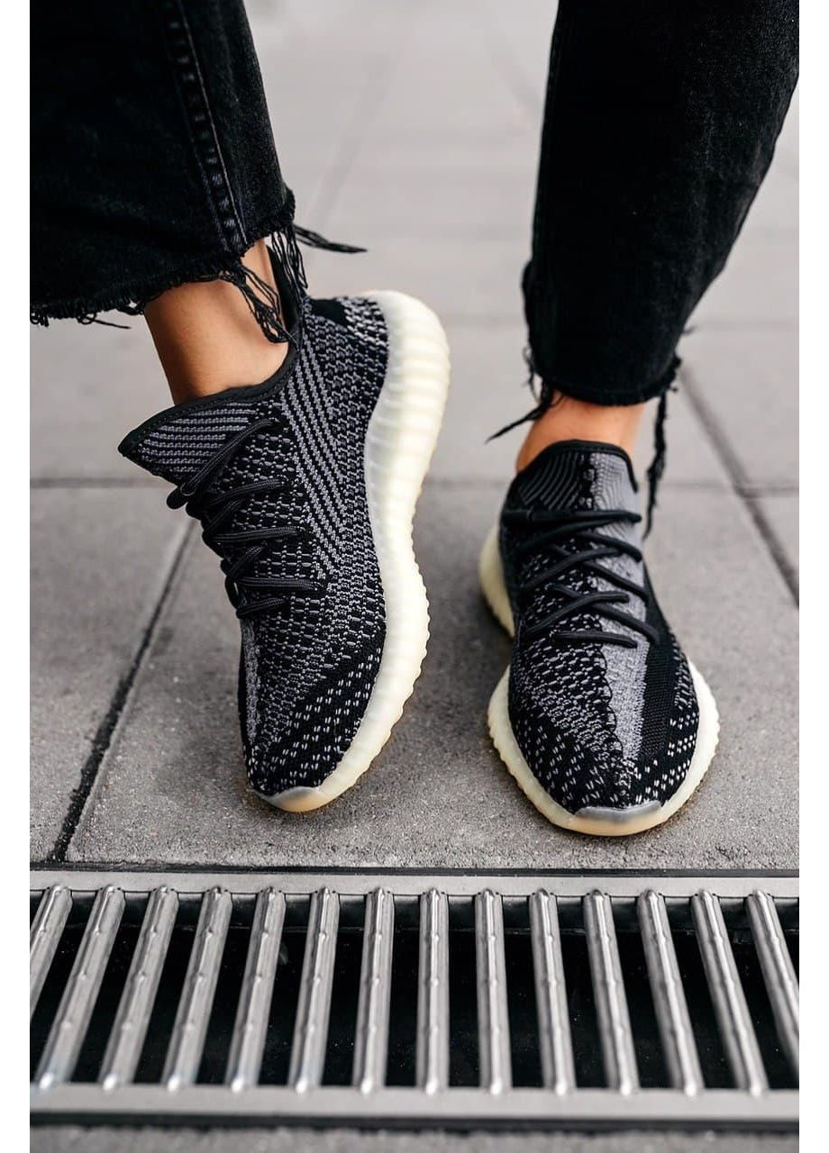 Чорні Осінні кросівки чоловічі adidas yeezy boost 350 v2 asriel адідас ізі буст No Brand