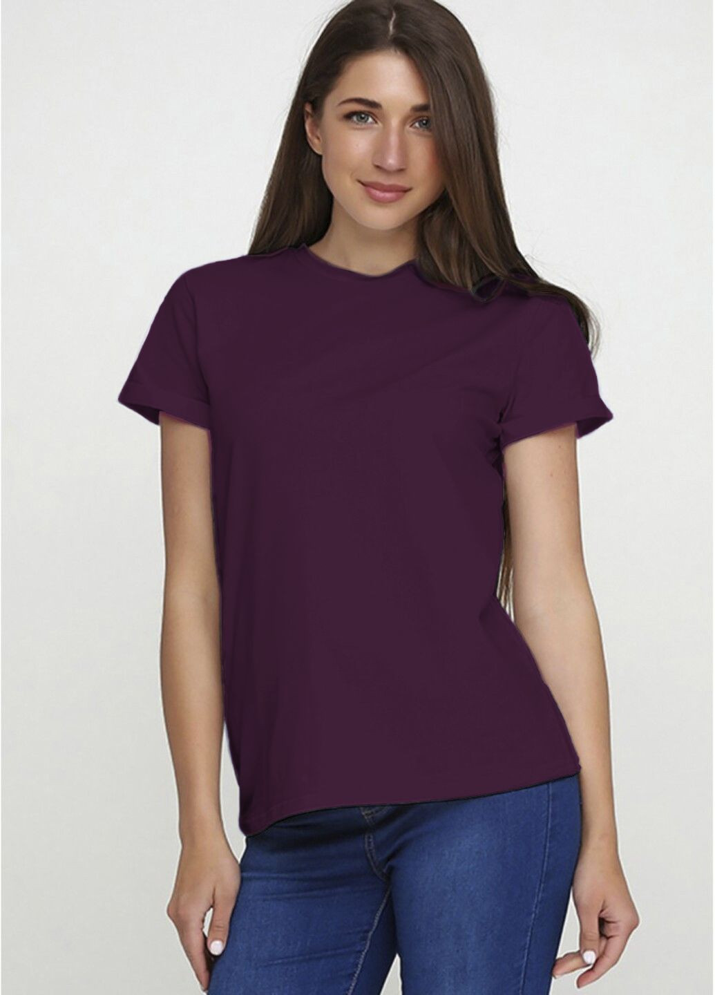 Футболка женская темно-фиолетовая Malta - (297913945)