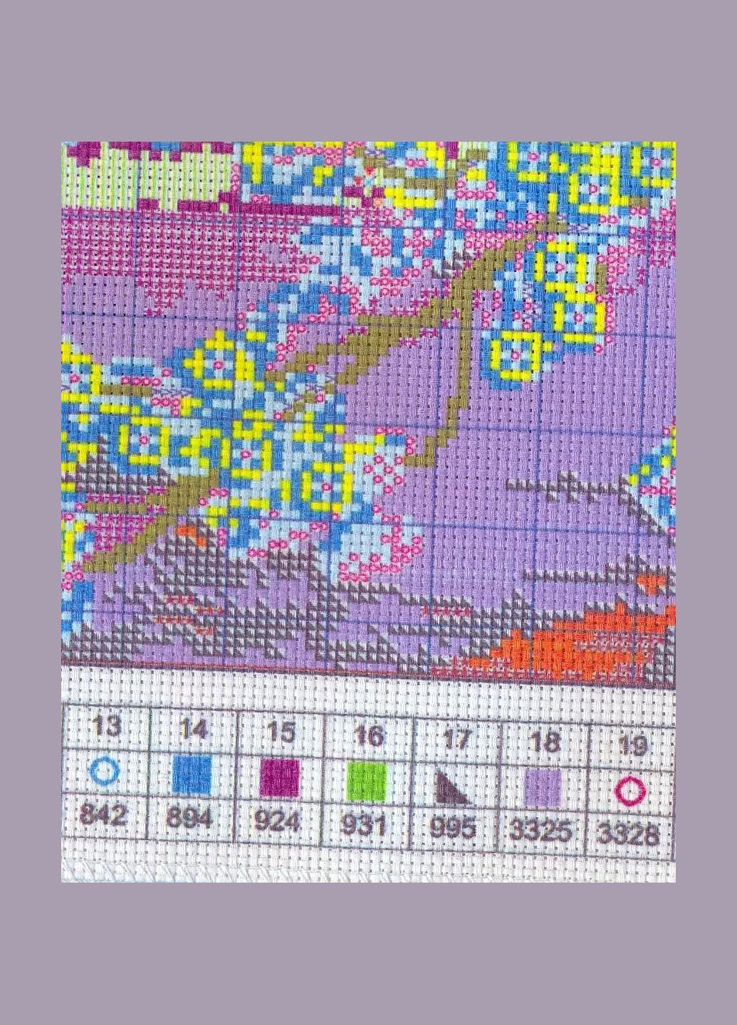 Набір для вишивання за нанесеною на канву схемою "Mount Fuji". AIDA 14CT printed 59*40 см Joy Sunday (313613520)