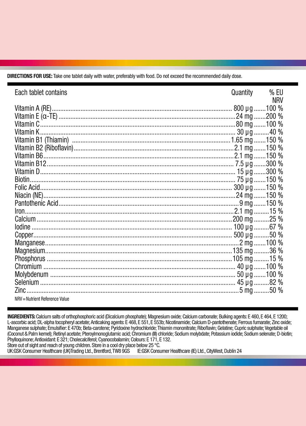 Мультивитамины и минералы для мужчин после 50 лет Men 50 Plus Multivitamins and Minerals (30 шт) Centrum (280265928)
