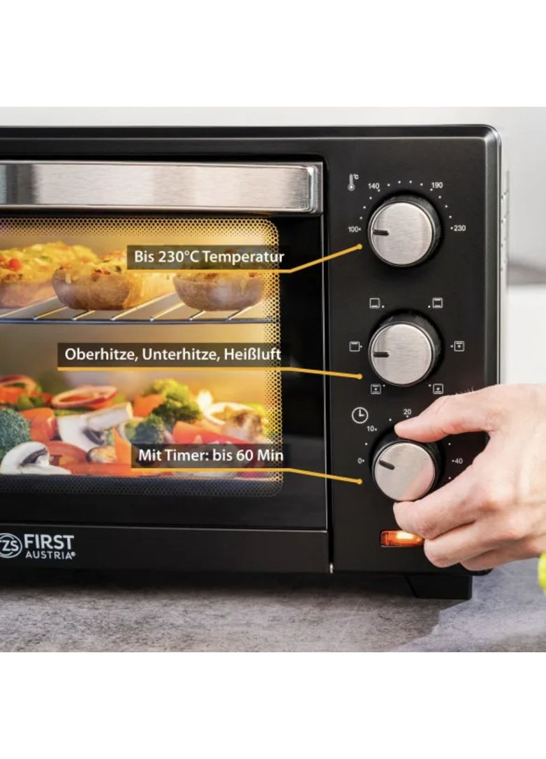 Духовка FA-5042-2 19л конвекция (черная) First (361852288)