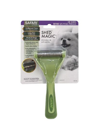 Дешеддер Shed Magic САФАРІ ШЕД МЕДЖИК для середньої та довгої шерсті собак, що линяють Safari (335841392)