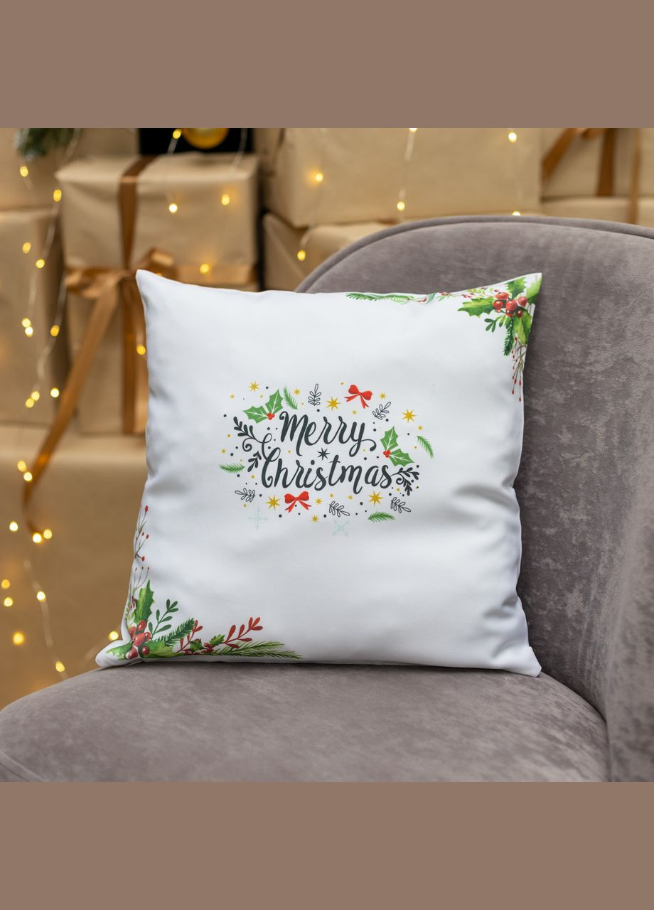 Подушка Рождественская "Merry Cristmas" No Brand (339043084)