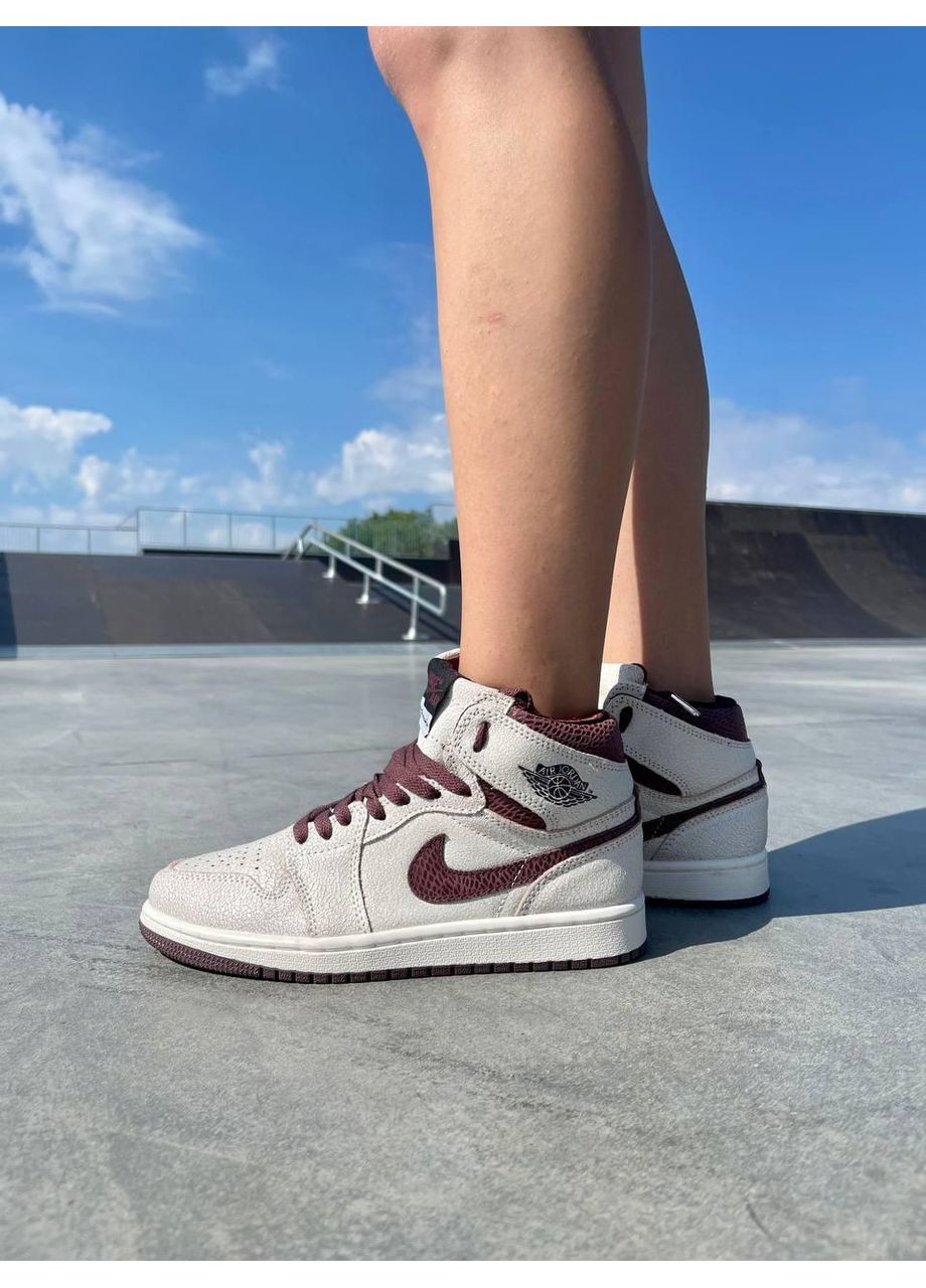 КРОСІВКИ ЖІНОЧІ NIKE AIR JORDAN 1 RETRO HIGH OG A MA MANIÉRE НАЙК АІР ДЖОРДАН No Brand бежеві демісезони (367173661)