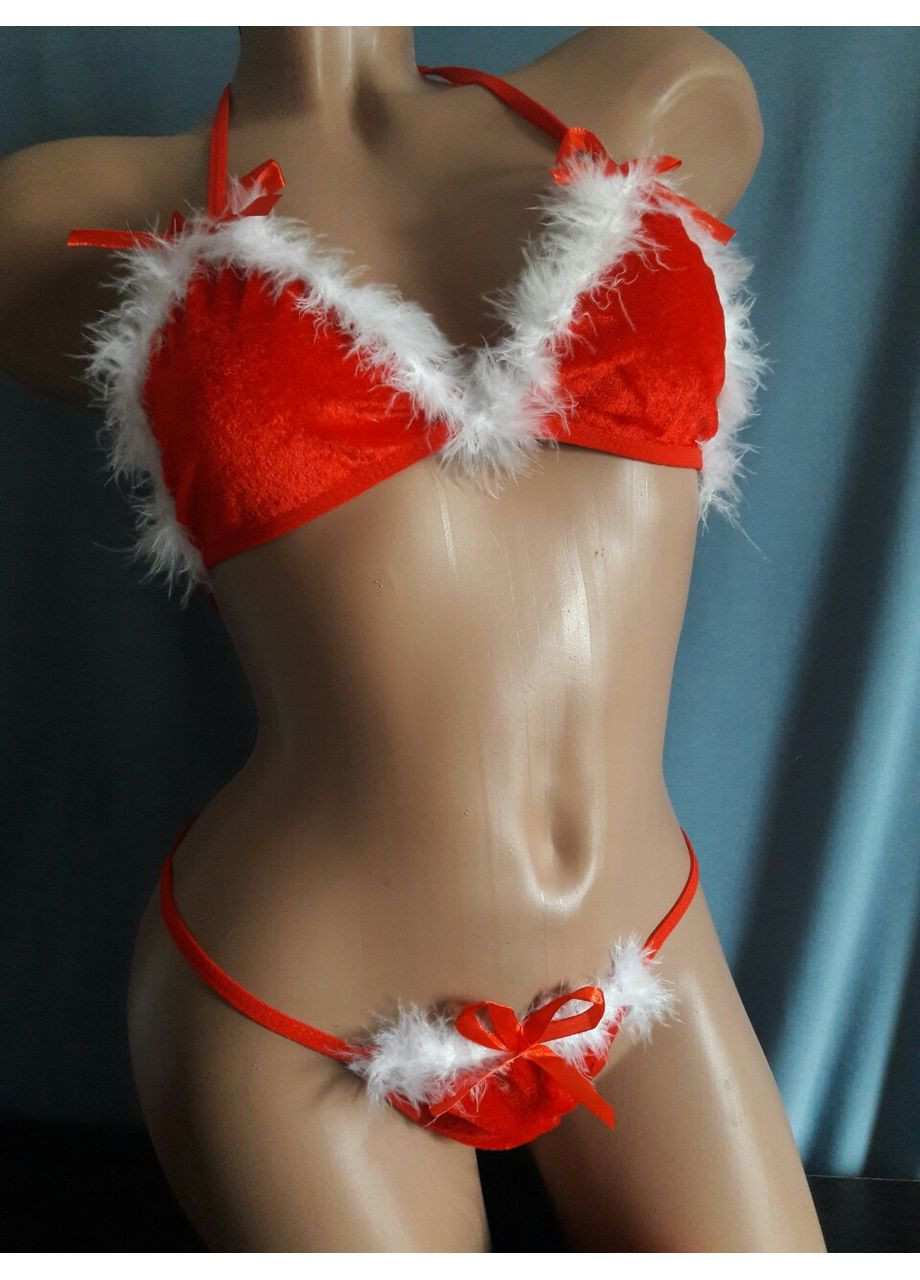 Червоний зимній костюм «святкова ніч» No Brand