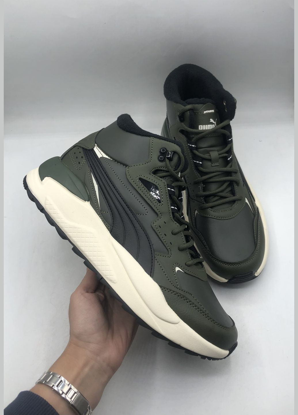 Хаки ботинки x-ray speed mid winter (388574-04) Puma