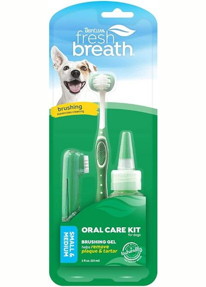 Набір Oral Care Kit Small "Свіже дихання" для догляду за зубами собак 645095001282 TropiClean (267147616)
