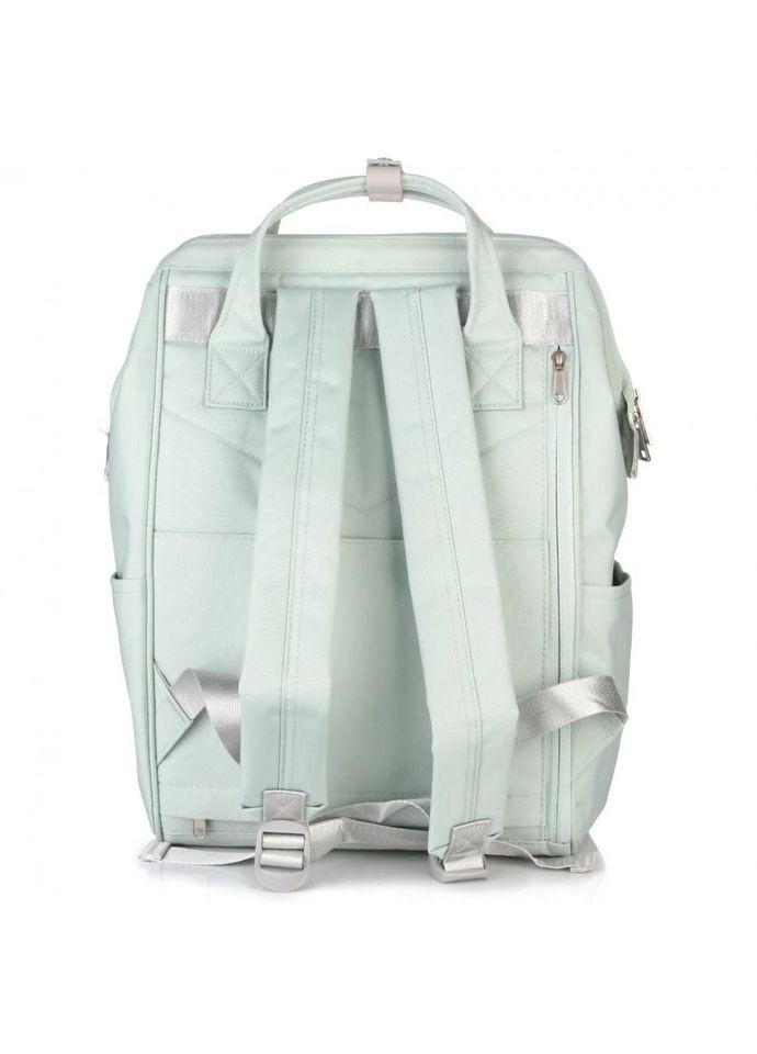 Рюкзак водостойкий текстиль 19л на 1 отделение размер 28×40×17 см 9004-03 USB мятный с фисташковым Himawari (314808795)