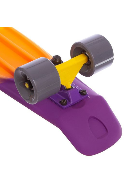 Скейтборд пластиковый RUBBER SOFT FISH 22in полосатая дека (MG004) (SK-412-9) Penny (361437438)