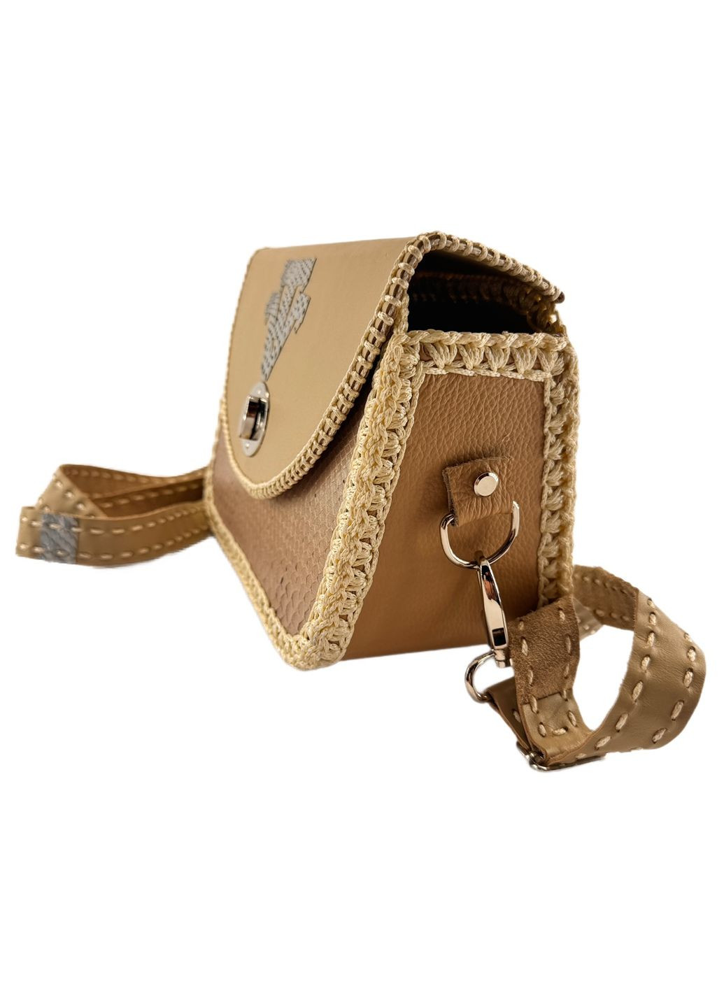 Сумка кожаная "Галограммный питон" No Brand (329726145)