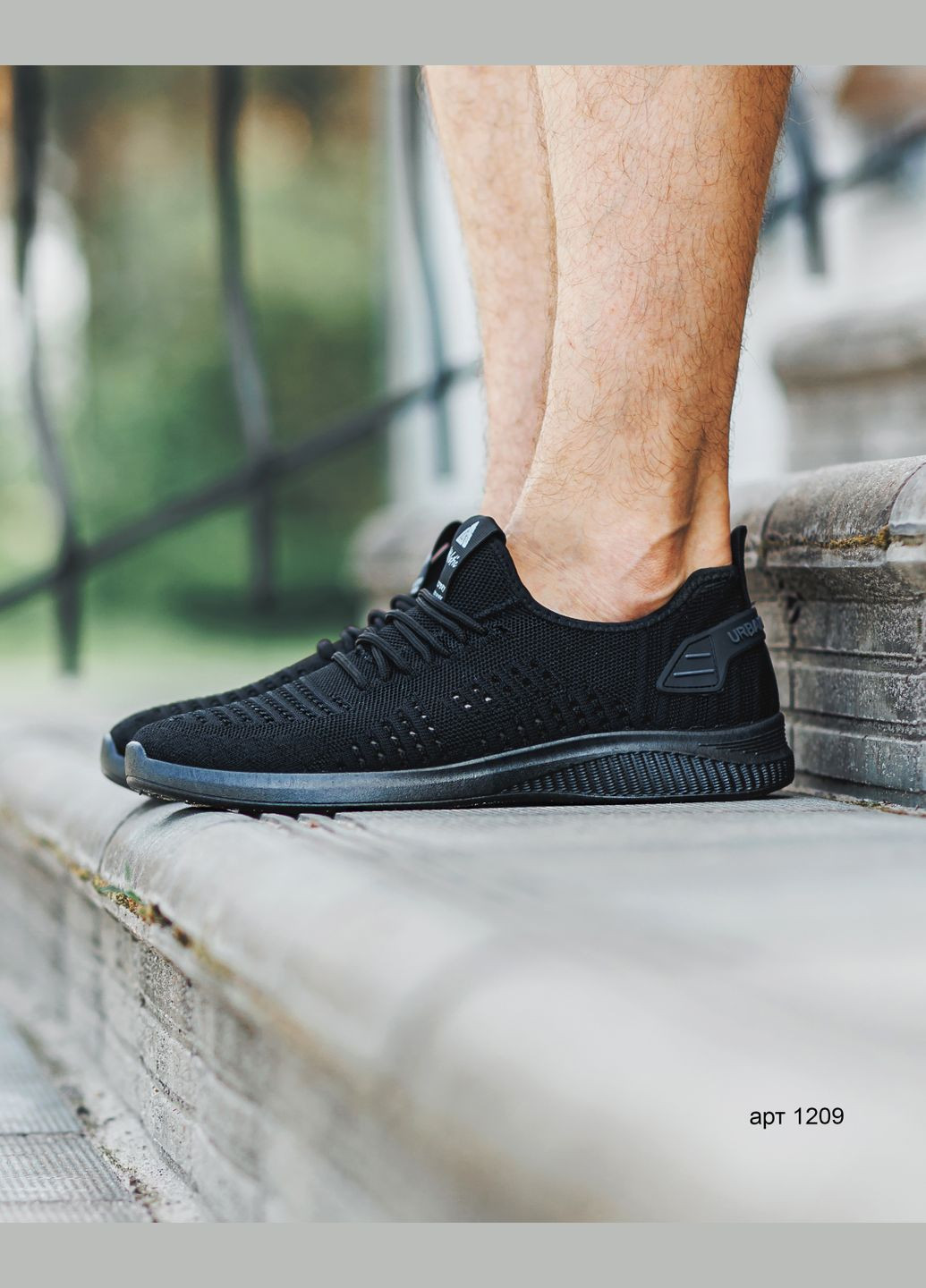 Черные летние мужские кроссовки athlatic summer black No Brand