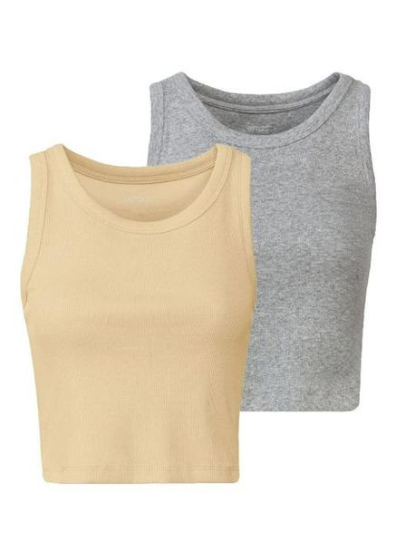 Топ в рубчик набор 2 шт. для женщины LIDL 402071 Esmara (305613412)