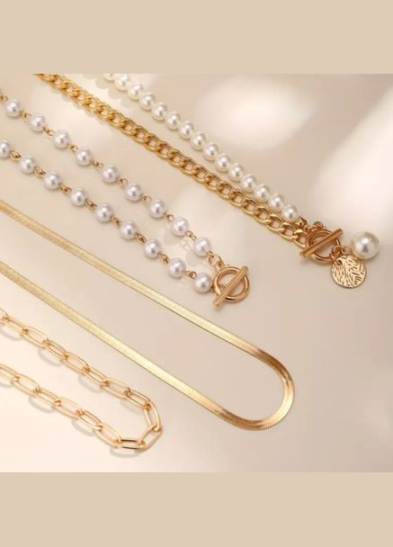 Кольє Намисто багатошарове No Brand (338217792)