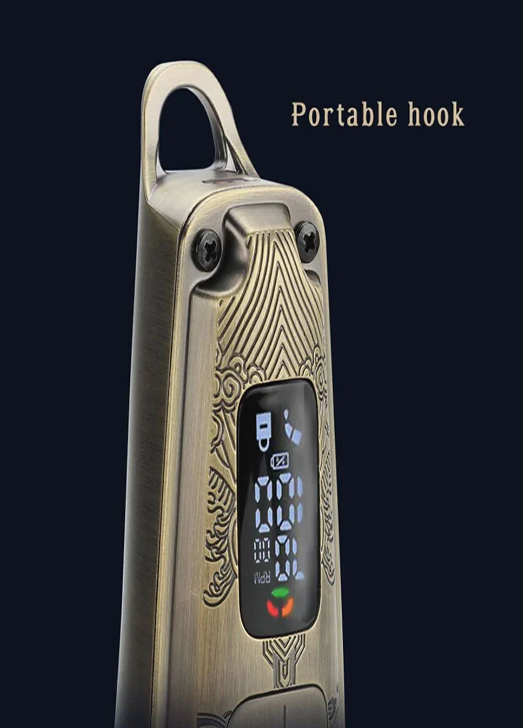 Акумуляторна машинка для стрижки волосся V 005 з 8 насадками та LED дисплеєм VGR (317416647)