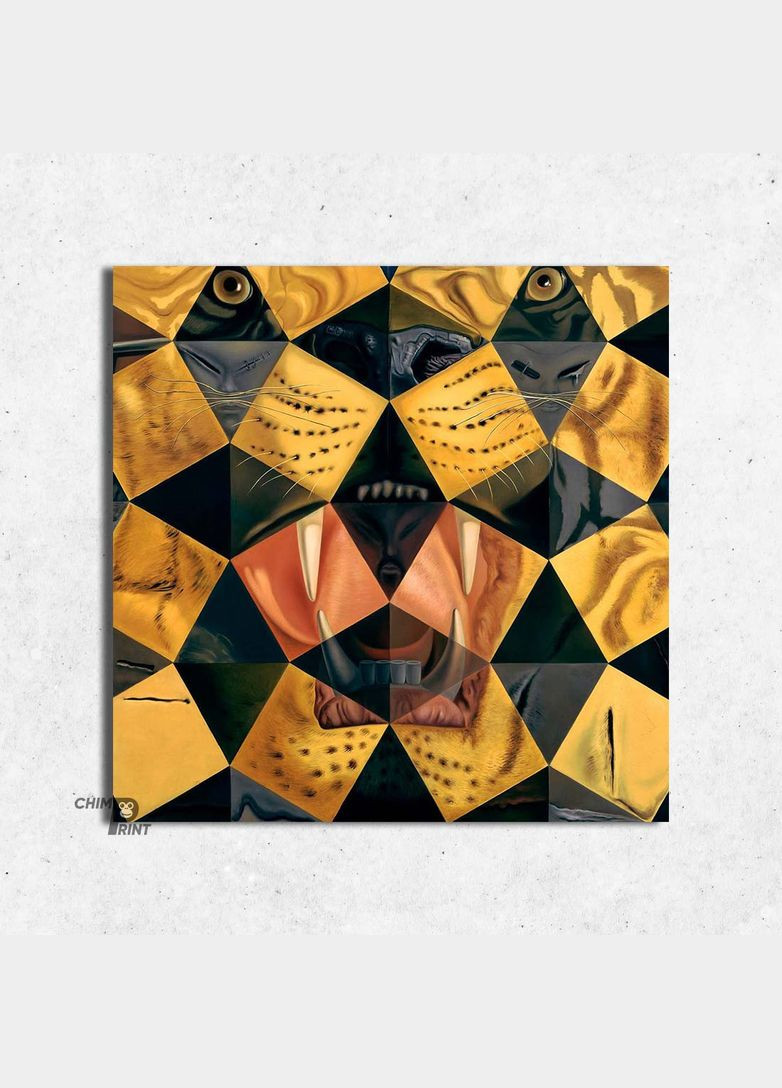 Печать на холсте Бенгальский тигр Сальвадора Дальше 100x100 No Brand (346496447)