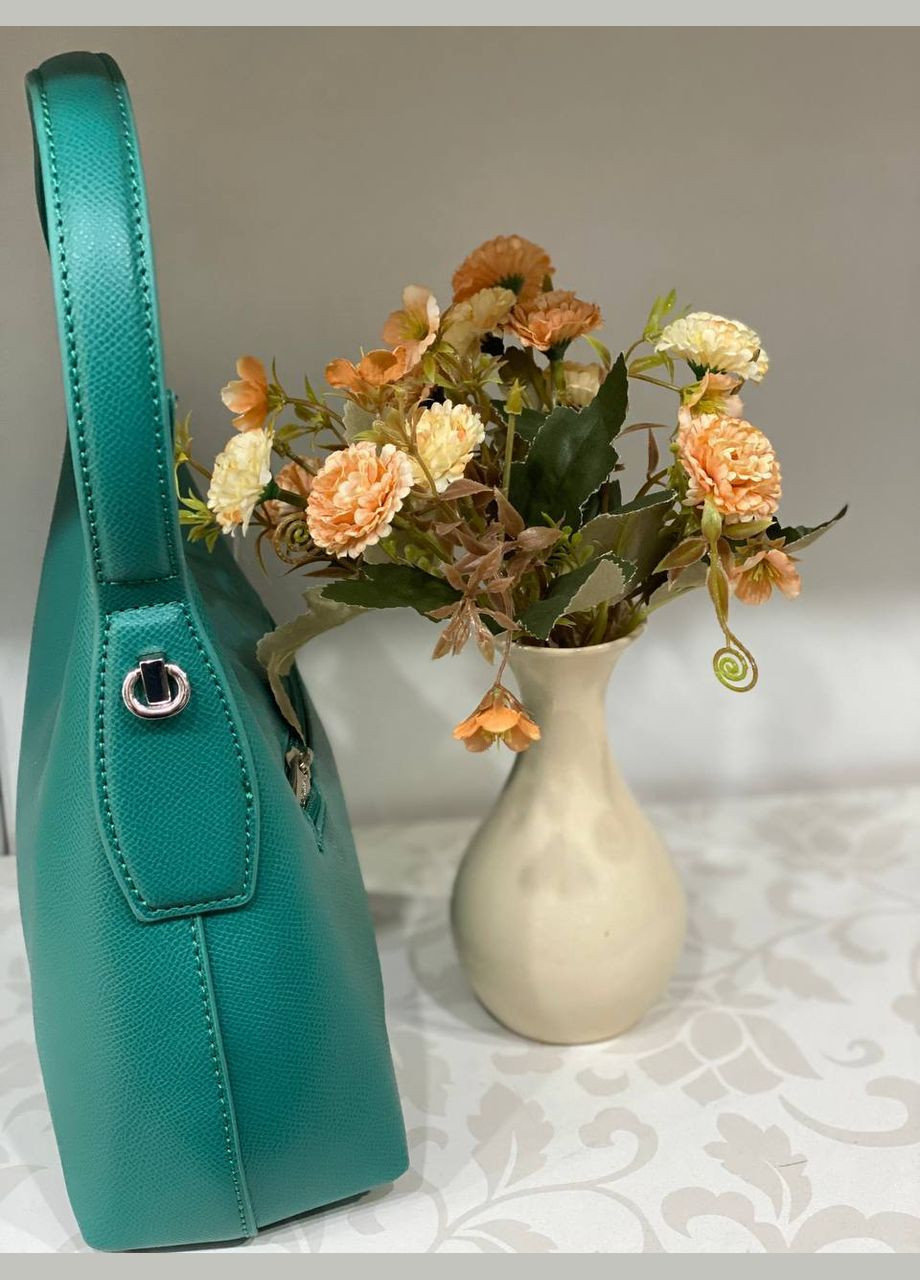 Женская сумка на плече из эко-кожи бирюзового цвета 32168 Fashion (338188012)