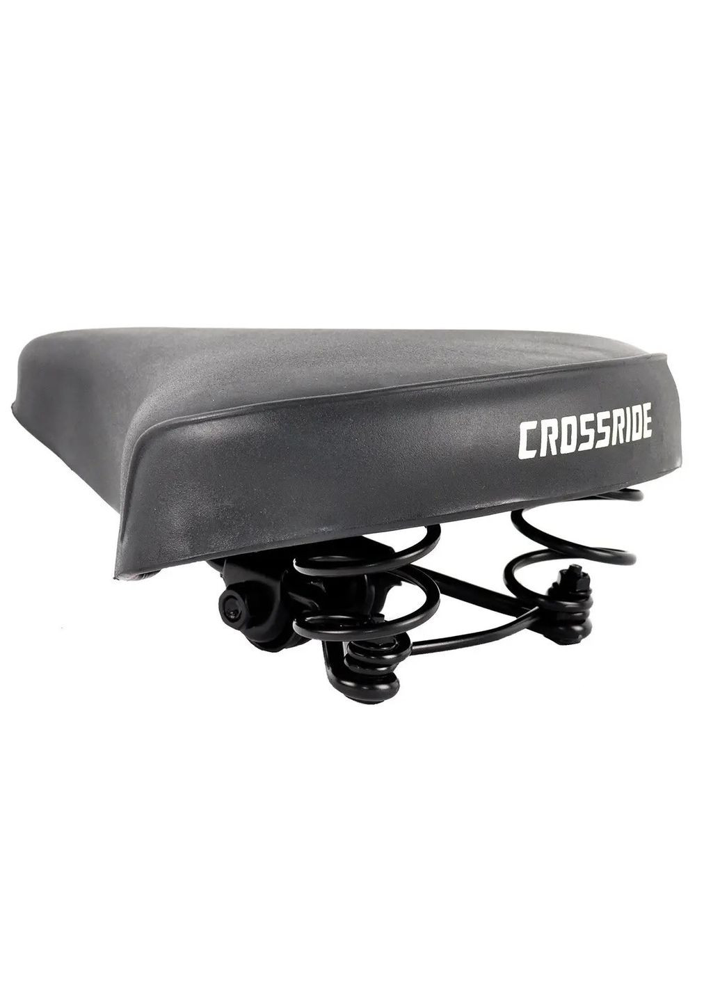 Седло 802 на пружинах 240х205 мм, черное (1605) Crossride (370382520)