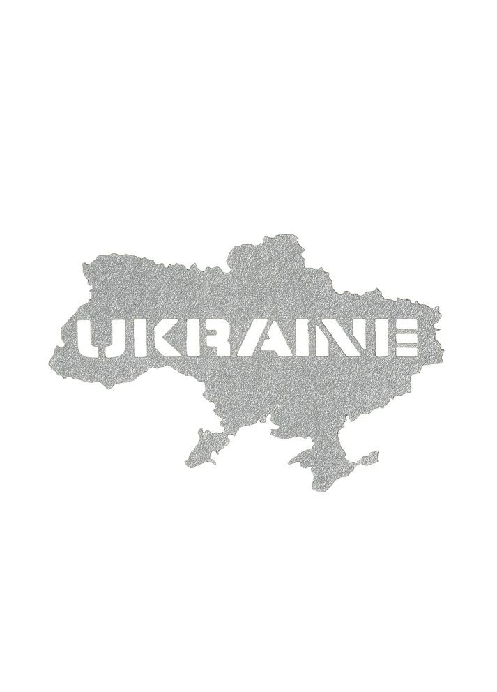 Нашивка Ukraine (контур) сквозная Laser Cut светоотражающая M-TAC (315047625)