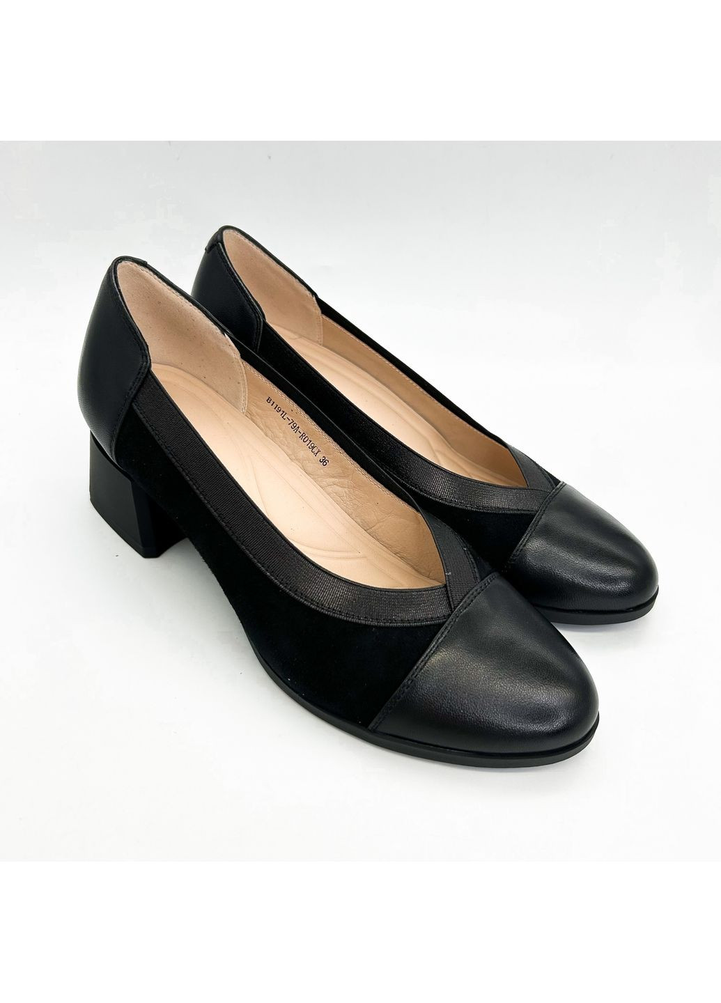 Danler Туфлі (р) Шкіра/Велюр 0-1-1-B-1191L-79A-R-019CX чорний з, україна — (364657189)