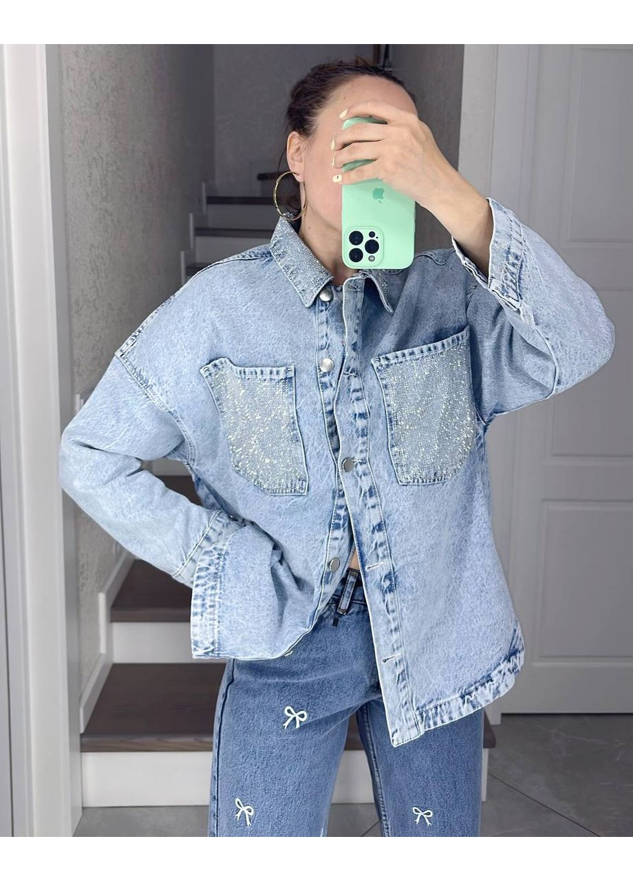 👖 Джинсовая куртка-рубашка – стиль и комфорт в повседневном образе DK/DL Мода без кордонів (358520810)