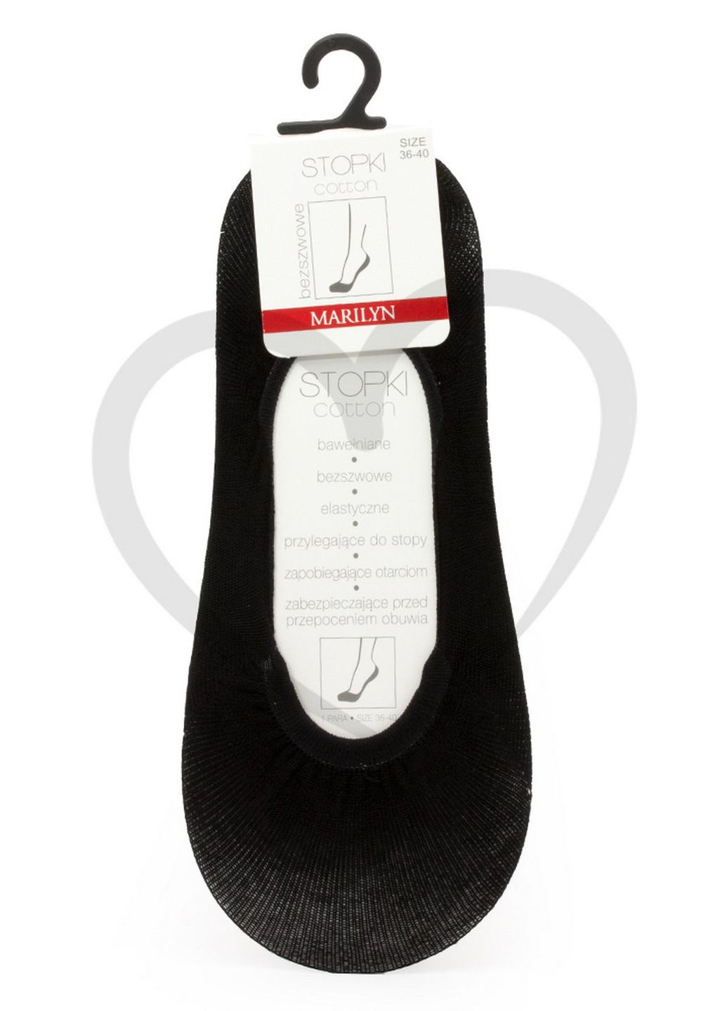 Чёрные хлопковые подследники cotton new Marilyn (349500052)