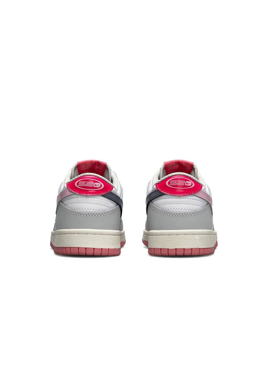 Серые демисезонные кроссовки женские b1051,, вьетнам Nike SB Dunk Low 520 Pink Puck