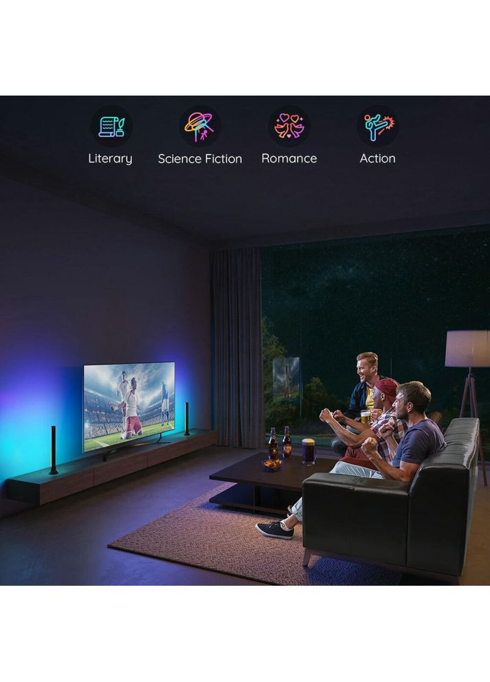 Набор подсветки H6046 Flow Plus Light Bars RGBIC Black (H6046311) Govee (322936008)