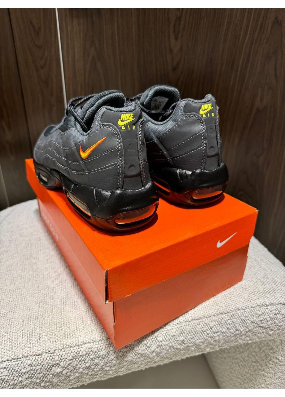 КРОССОВКИ ЖЕНСКИЕ NIKE AIR MAX 95 ANTHRACITE SAFETY ORANGE НАЙК АИР МАКС 95 No Brand жёлтые демисезоны (367172194)