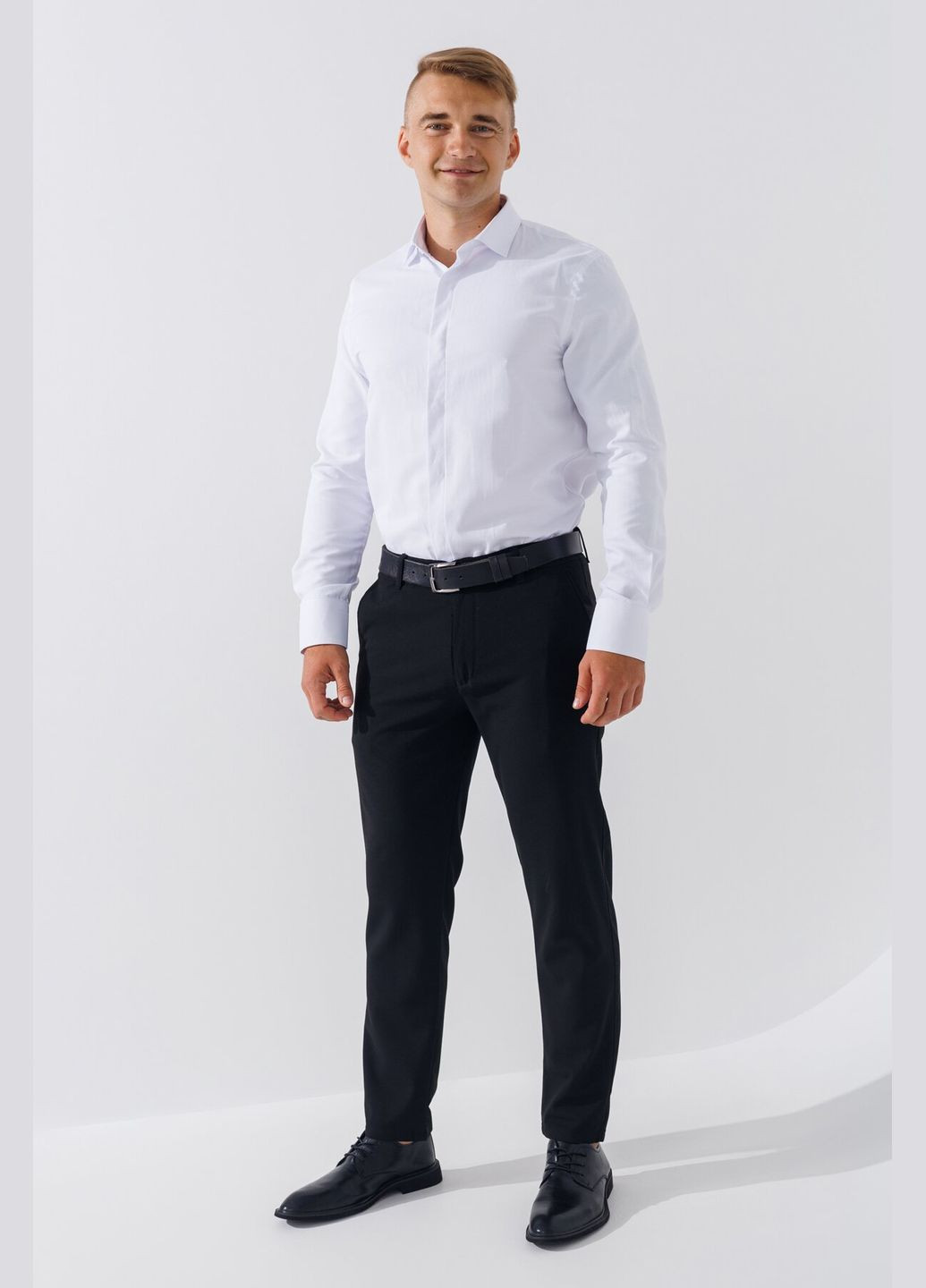 Белая повседневный рубашка No Brand