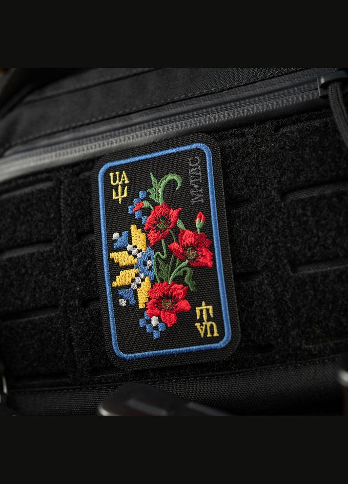 Нашивка Орнамент Мак (вышивка) Black/Yellow/Blue M-TAC (315047999)