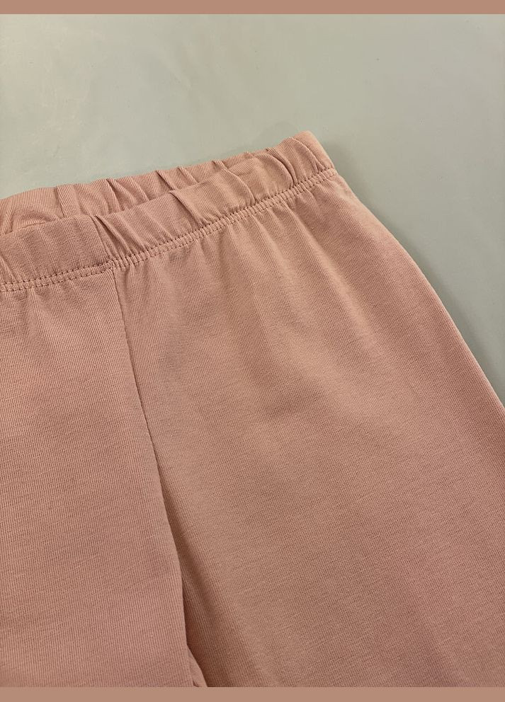 Розовые летние лосины для девочки Фламинго