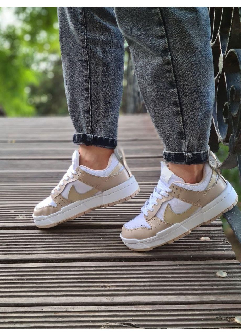 Бежевые демисезонные кроссовки мужские nike dunk disrupt beige найк сб данк No Brand