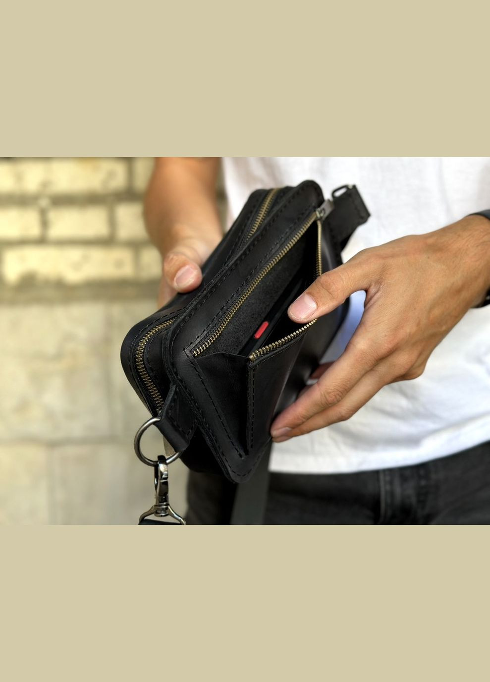 Сумка через плечо Berlin Lux мужская, барсетка бананка мессенджер No Brand (336025480)