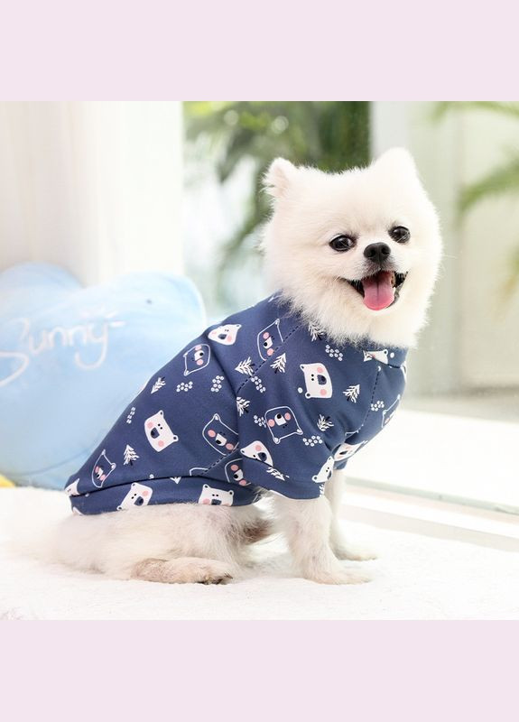 Пуловер для котов и кошек Pet Style "Медведи" Синий 2XL No Brand - (323234697)