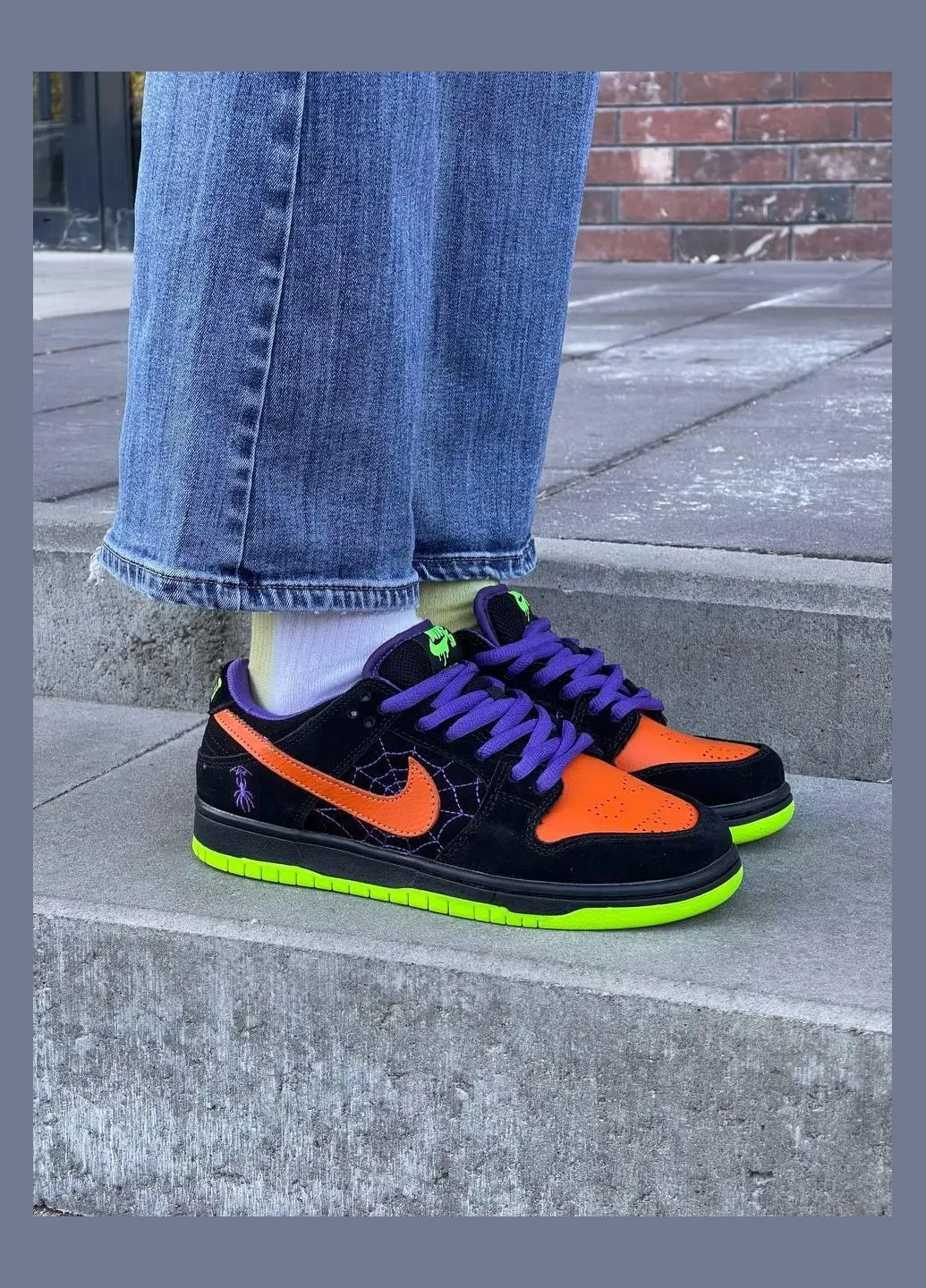 Чорні Осінні кросівки nike sb dunk low night of mischief halloween kbr-67042 No Brand