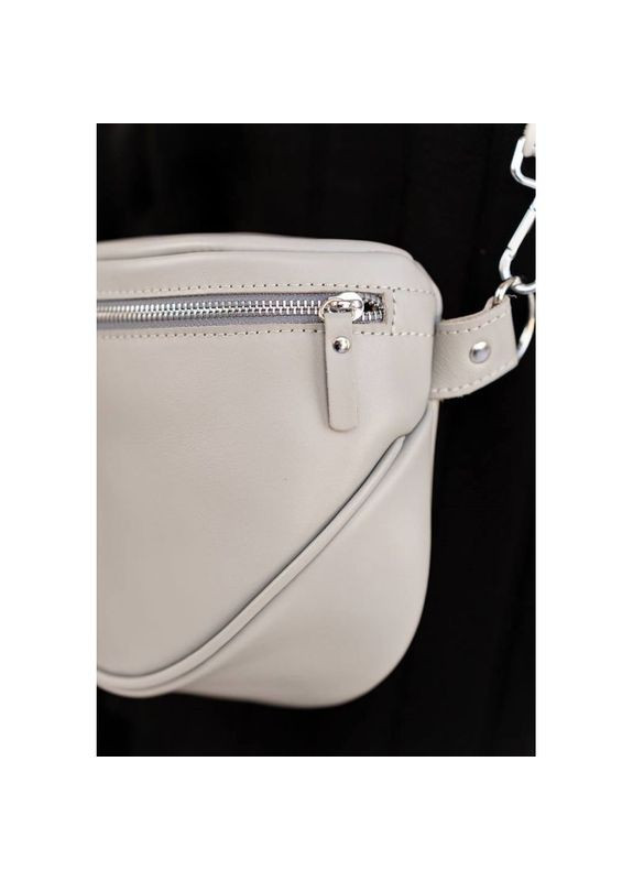 Сумка жіноча шкіряна через плече Vacation сірий краст The Wings (302008476)