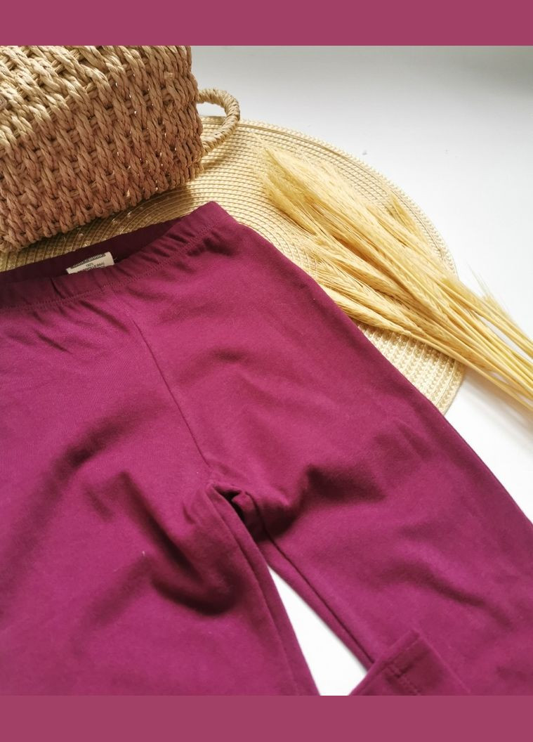 Повсякденні штанці бордові 30202 -92 No Brand (303612851)