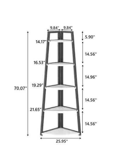 Стелаж кутовий для ванної з дерева Бореаль ірис (ВУГ-002752) No Brand (328091449)