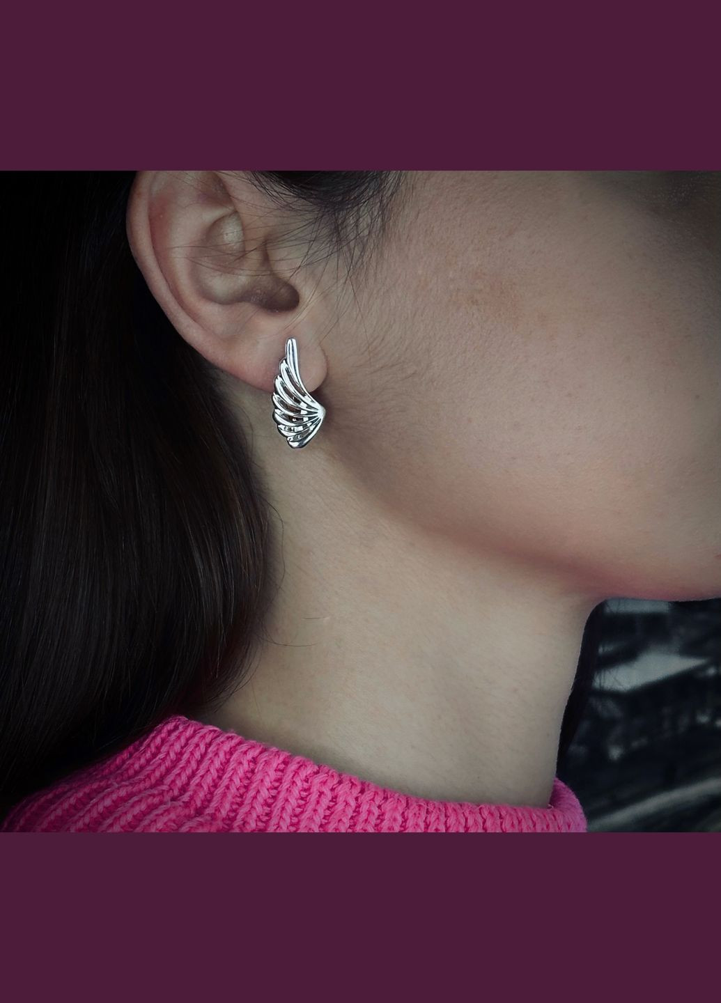 Жіночі срібні сережки "Крило" Family Jewelry House (324627494)