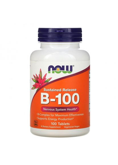 Вітамін В100 (комплекс),, 100 таблеток (NOW-00439) Now Foods (266342170)