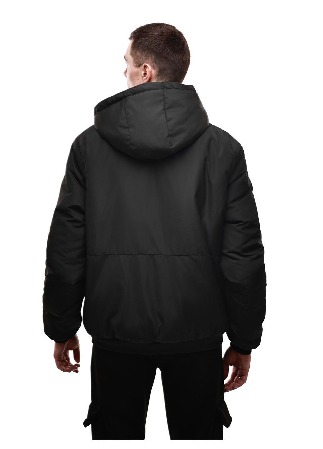 Чорна зимня куртка зимова чоловіча Sport