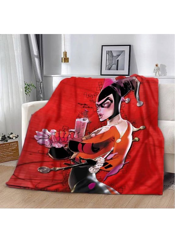 Плед 3D Харли Квинн Комикс 29612 180х215 см No Brand (358099396)