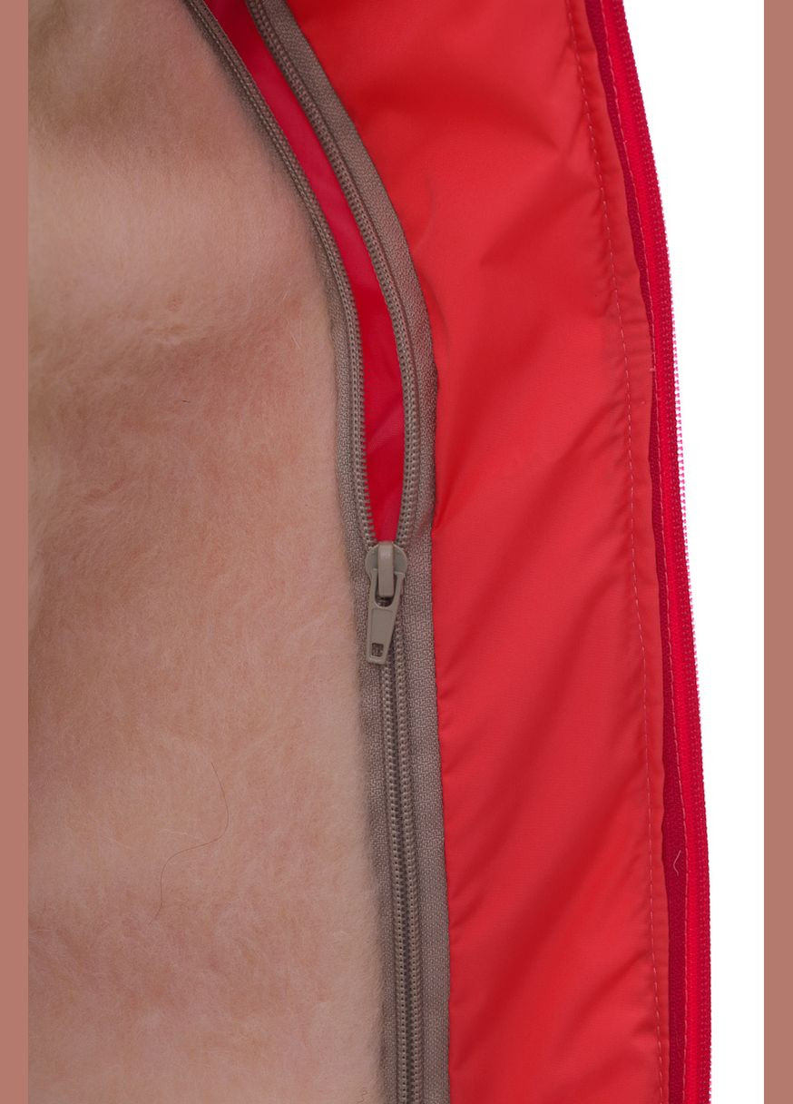 Красный зимний комбинезон для девочки на синтепоне ноль подстежка светло коралловый 86 см (28414) BABYKROHA